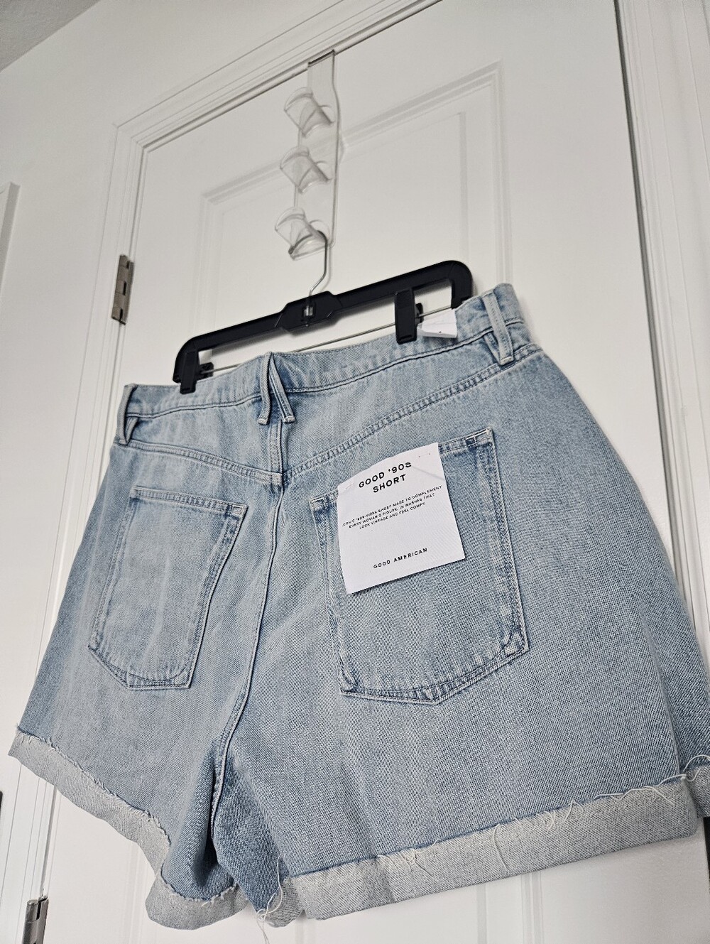 NWT Good American Size 15 Good '90s Shorts in Indigo872 $99 - Picture 10 of 12